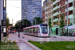 Viennaslide-05399114f Paris, moderne Straßenbahn Porte de Choisy-Orly, Linie T9 // Paris, modern Tramway Porte de Choisy-Orly, Line T9