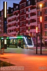 Viennaslide-05399116f Paris, moderne Straßenbahn Porte de Choisy-Orly, Linie T9 // Paris, modern Tramway Porte de Choisy-Orly, Line T9