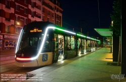 Viennaslide-05399123f Paris, moderne Straßenbahn Porte de Choisy-Orly, Linie T9 // Paris, modern Tramway Porte de Choisy-Orly, Line T9