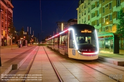 Viennaslide-05399124f Paris, moderne Straßenbahn Porte de Choisy-Orly, Linie T9 // Paris, modern Tramway Porte de Choisy-Orly, Line T9