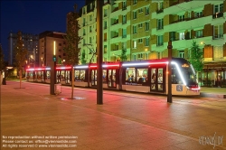 Viennaslide-05399125f Paris, moderne Straßenbahn Porte de Choisy-Orly, Linie T9 // Paris, modern Tramway Porte de Choisy-Orly, Line T9