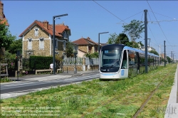 Viennaslide-05399132 Paris, moderne Straßenbahn Porte de Choisy-Orly, Linie T9 // Paris, modern Tramway Porte de Choisy-Orly, Line T9