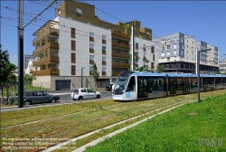 Viennaslide-05399134 Paris, moderne Straßenbahn Porte de Choisy-Orly, Linie T9 // Paris, modern Tramway Porte de Choisy-Orly, Line T9