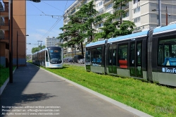 Viennaslide-05399138 Paris, moderne Straßenbahn Porte de Choisy-Orly, Linie T9 // Paris, modern Tramway Porte de Choisy-Orly, Line T9