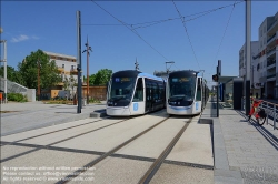 Viennaslide-05399144 Paris, moderne Straßenbahn Porte de Choisy-Orly, Linie T9 // Paris, modern Tramway Porte de Choisy-Orly, Line T9