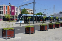 Viennaslide-05399145 Paris, moderne Straßenbahn Porte de Choisy-Orly, Linie T9 // Paris, modern Tramway Porte de Choisy-Orly, Line T9