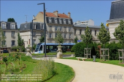 Viennaslide-05399154 Paris, moderne Straßenbahn Porte de Choisy-Orly, Linie T9 // Paris, modern Tramway Porte de Choisy-Orly, Line T9