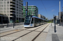 Viennaslide-05399159 Paris, moderne Straßenbahn Porte de Choisy-Orly, Linie T9 // Paris, modern Tramway Porte de Choisy-Orly, Line T9