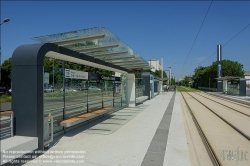 Viennaslide-05399163 Paris, moderne Straßenbahn Porte de Choisy-Orly, Linie T9 // Paris, modern Tramway Porte de Choisy-Orly, Line T9