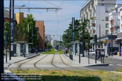 Viennaslide-05399164 Paris, moderne Straßenbahn Porte de Choisy-Orly, Linie T9 // Paris, modern Tramway Porte de Choisy-Orly, Line T9