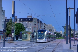 Viennaslide-05399166 Paris, moderne Straßenbahn Porte de Choisy-Orly, Linie T9 // Paris, modern Tramway Porte de Choisy-Orly, Line T9