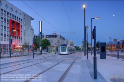 Viennaslide-05399167 Paris, moderne Straßenbahn Porte de Choisy-Orly, Linie T9 // Paris, modern Tramway Porte de Choisy-Orly, Line T9