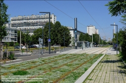 Viennaslide-05399189 Paris, moderne Straßenbahn Porte de Choisy-Orly, Linie T9 // Paris, modern Tramway Porte de Choisy-Orly, Line T9