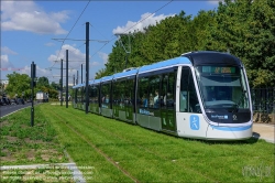 Viennaslide-05399903 Paris,  moderne Straßenbahn T10, Croix de Berny // Paris, modern Tramway T10,  Croix de Berny