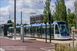 Viennaslide-05399906 Paris, moderne Straßenbahn T10, Jardin Parisien // Paris, modern Tramway T10, Jardin Parisien