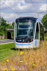 Viennaslide-05399910 Paris, moderne Straßenbahn T10, Le Hameau // Paris, modern Tramway T10, Le Hameau