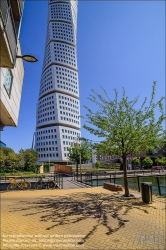 Viennaslide-06192142 Malmö, Stadtentwicklungsgebiet Västra Hamnen, Turning Tower von Santiago Calatrava // Malmö, Västra Hamnen Development Area, Turning Tower by Santiago Calatrava