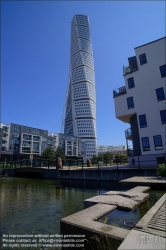 Viennaslide-06192160 Malmö, Stadtentwicklungsgebiet Västra Hamnen, Turning Tower von Santiago Calatrava // Malmö, Västra Hamnen Development Area, Turning Tower by Santiago Calatrava