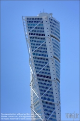 Viennaslide-06192178 Malmö, Stadtentwicklungsgebiet Västra Hamnen, Turning Tower von Santiago Calatrava // Malmö, Västra Hamnen Development Area, Turning Tower by Santiago Calatrava