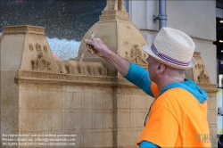 Viennaslide-06210044 Kopenhagen, Magazin du Nord, Sandburg als Dekoration // Copenhagen, Magazin du Nord, Sand Castle as a Decoration