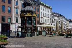 Viennaslide-06210046 Kopenhagen, Kiosk am Gammeltorv // Copenhagen, Gammeltorv, Outdoor Refreshment Pavillon