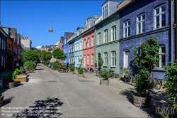 Viennaslide-06213001 Kopenhagen, Olufsvej, bunte Häuser // Copenhagen, Olufsvej, colorful Houses