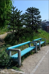 Viennaslide-06214930 Kopenhagen, Superkilen Park, Bank aus Ljubljana // Copenhagen, Superkilen Park, Bench from Ljubljana