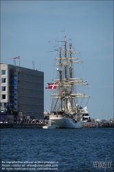 Viennaslide-06218027 Kopenhagen, Hafen, Segelschulschiff Danmark // Copenhagen, Harbour, Sailing Boat Danmark