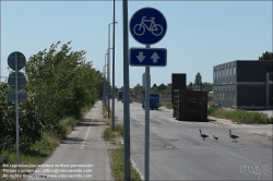 Viennaslide-06219906 Kopenhagen, Fahrradinfrastruktur, Radweg in der Peripherie // Copenhagen, Bicycle Path in the Outskirts