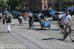 Viennaslide-06219910 Kopenhagen, Vesterbro øst, Radweg // Copenhagen, Vesterbro øst, Bicycle Path