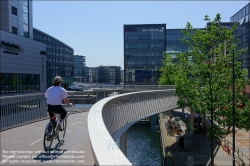 Viennaslide-06222032 Kopenhagen, Stadtentwicklungsgebiet Südhafen, Fahrradbrücke Bicycle Snake // Copenhagen, South Harbour Development Area, Bicycle Snake Bridge
