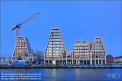 Viennaslide-06224010f Kopenhagen, Hafen, Papierinsel, moderne Wohnbauten, COBE Architects 2023 // Copenhagen, Harbour, Paper Island, Modern Housing Development, COBE Architects 2023