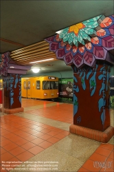 Viennaslide-06392058 Berlin, U-Bahn, U7 Paulsternstraße, Stationsgestaltung von Rainer G. Rümmler // Berlin, Underground, U7 Paulsternstraße, Design by Rainer G. Rümmler