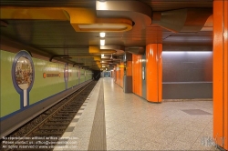 Viennaslide-06392071 Berlin, U-Bahn, U7 Siemensdamm, Stationsgestaltung von Rainer G. Rümmler // Berlin, Underground, U7 Siemensdamm, Design by Rainer G. Rümmler