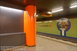 Viennaslide-06392072 Berlin, U-Bahn, U7 Siemensdamm, Stationsgestaltung von Rainer G. Rümmler // Berlin, Underground, U7 Siemensdamm, Design by Rainer G. Rümmler