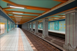 Viennaslide-06392099 Berlin, U-Bahn, Lindauer Allee, U8 Stationsgestaltung von Rainer G. Rümmler // Berlin, Underground, Lindauer Allee, U8 Design by Rainer G. Rümmler