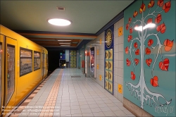 Viennaslide-06392104 Berlin, U-Bahn, Lindauer Allee, U8 Stationsgestaltung von Rainer G. Rümmler // Berlin, Underground, Lindauer Allee, U8 Design by Rainer G. Rümmler