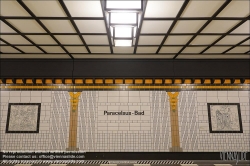 Viennaslide-06392110 Berlin, U-Bahn, U8 Paracelsus-Bad, Stationsgestaltung von Rainer G. Rümmler // Berlin, Underground, U8 Paracelsus-Bad, Design by Rainer G. Rümmler