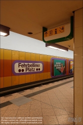 Viennaslide-06392120 Berlin, U-Bahn, U9 Fehrbelliner Platz, Stationsgestaltung von Rainer G. Rümmler // Berlin, Underground, U9 Fehrbelliner Platz, Design by Rainer G. Rümmler