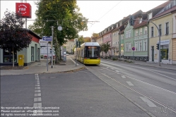 Viennaslide-06399310 Strausberger Eisenbahn - als Linie 89 verbindet die Straßenbahn das Stadtzentrum von Strausberg mit dem peripher gelegenen Bahnhof Strausberg an der Preußischen Ostbahn.