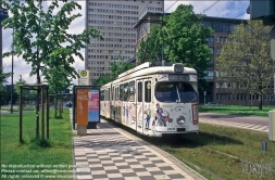 Viennaslide-06449101 Düsseldorf, Straßenbahn