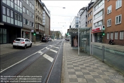 Viennaslide-06449976 Düsseldorf, ehemalige Straßenbahn am Kirchplatz