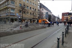 Viennaslide-06449999 Düsseldorf, ehemalige Straßenbahnstrecke durch die Fußgängerzone