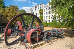 Viennaslide-06451016 Köln, Stollwerck Kompressor und Anno-Riegel (Wohnbau in ehemaliger Schokoladenfabrik)