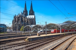 Viennaslide-06451803 Köln, Hauptbahnhof und Kölner Dom