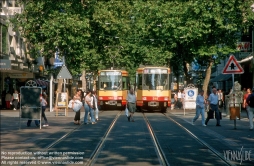 Viennaslide-06476941 Karlsruhe, Stadtbahn in der Kaiserstraße