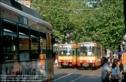 Viennaslide-06476942 Karlsruhe, Stadtbahn in der Kaiserstraße