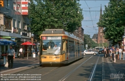 Viennaslide-06476945 Karlsruhe, Stadtbahn in der Kaiserstraße