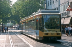 Viennaslide-06476950 Karlsruhe, Stadtbahn in der Kaiserstraße