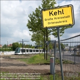 Viennaslide-06477901 Strasbourg, grenzüberschreitende Straßenbahn in Kehl (BRD)
